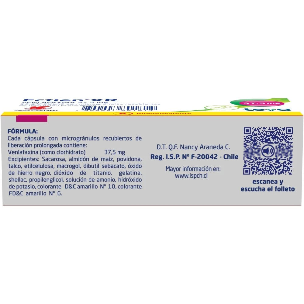 Ectien 37,5 XR x 30 comprimidos