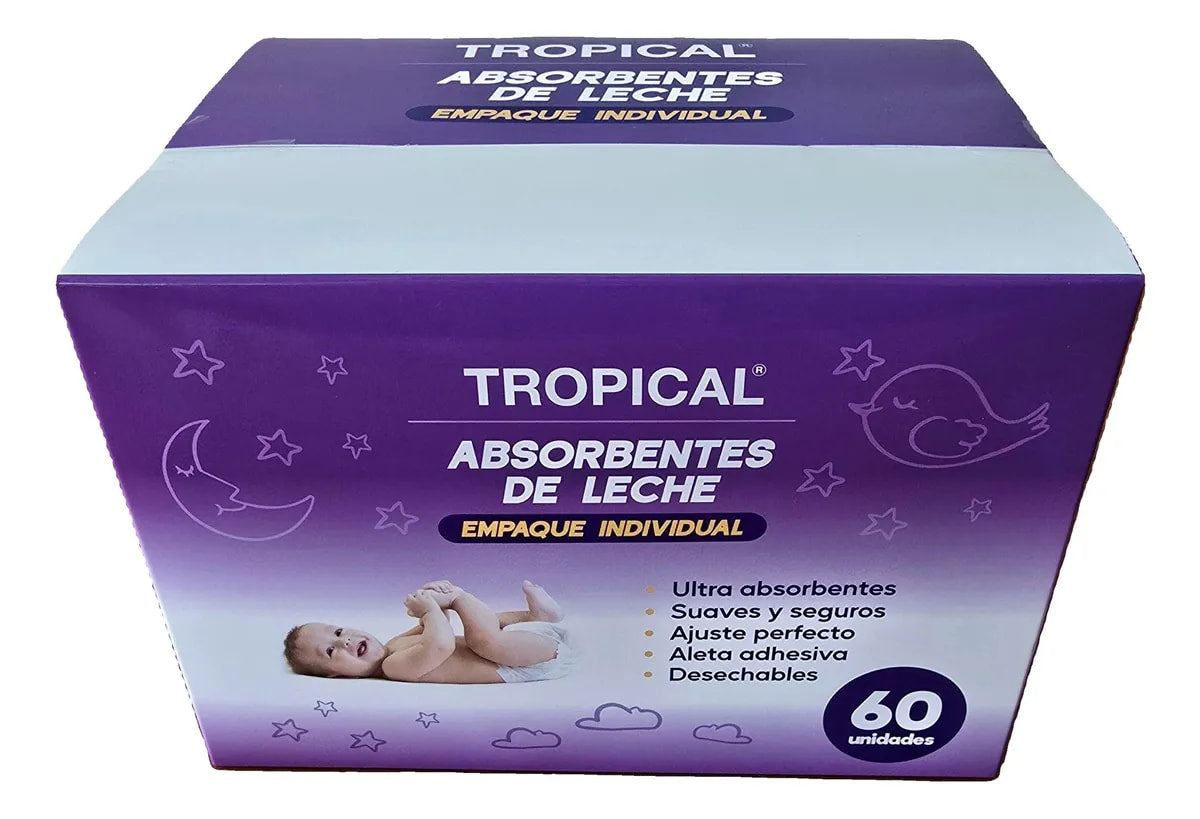 Absorbentes de leche desechables x 60 unidades