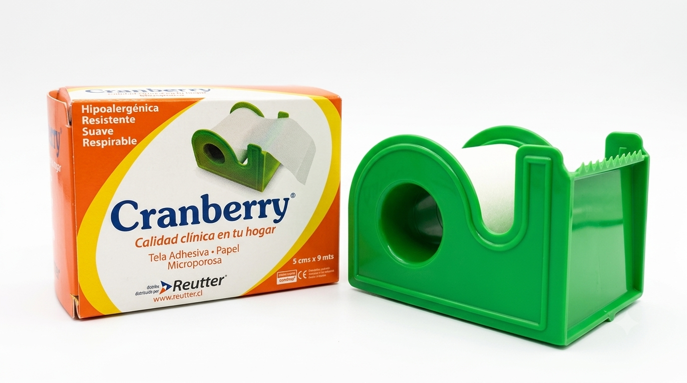 Cranberry Tela Adhesiva "Papel Microporosa Blanca" 5 cm x 9 m