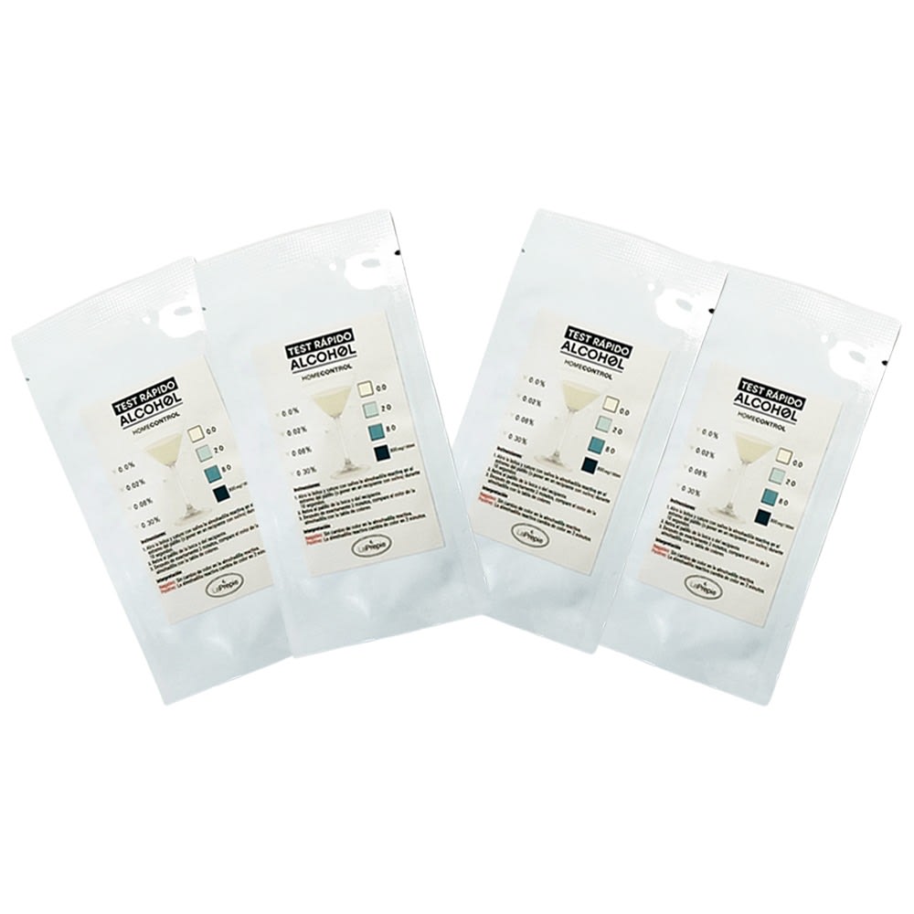 Test rápido Alcohol X 4 unidades