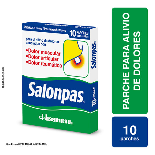 Salonpas Parche x 10 unidades cada caja