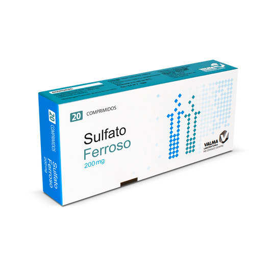 Sulfato Ferroso 200 mg x 20 comprimidos "Ley Cenabast".