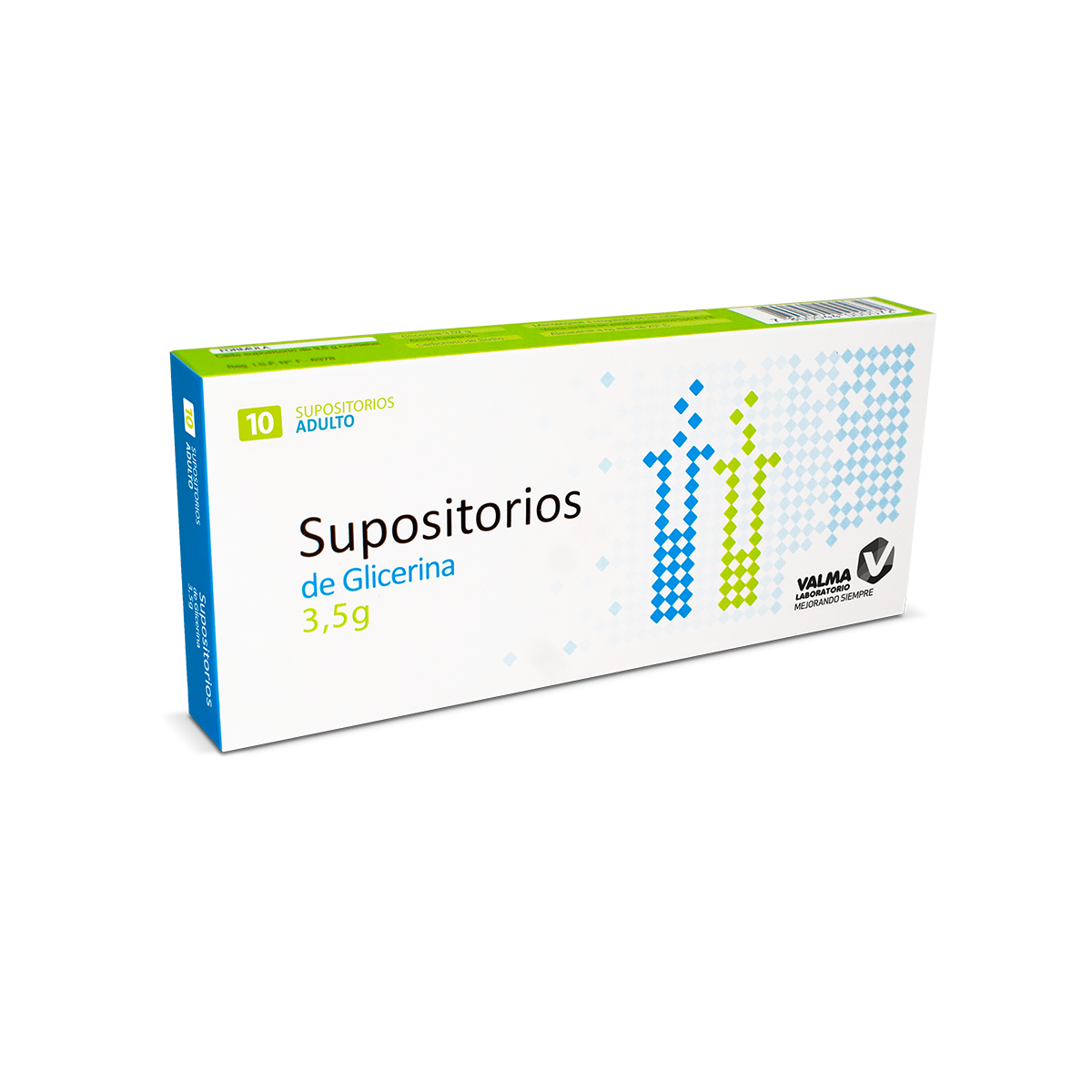 Supositorios de Glicerina 3,5 g Adulto x 10 unidades.