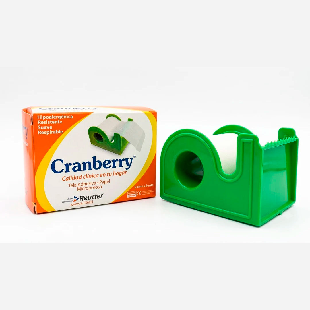 Cranberry Tela Adhesiva "Papel Microporosa Blanca" 5 cm x 9 m.