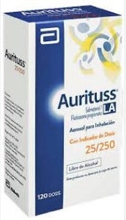 Aurituss LA 25/250 inhalador x 120 dosis