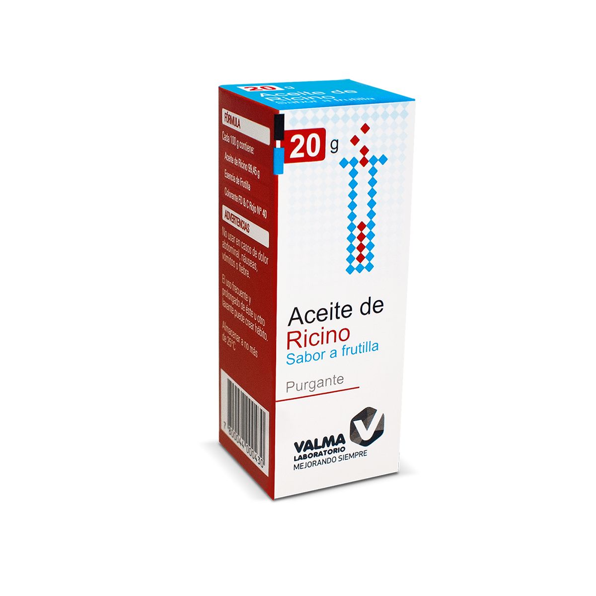 Aceite de Ricino Purgante "Sabor Frutilla" x 20 g.