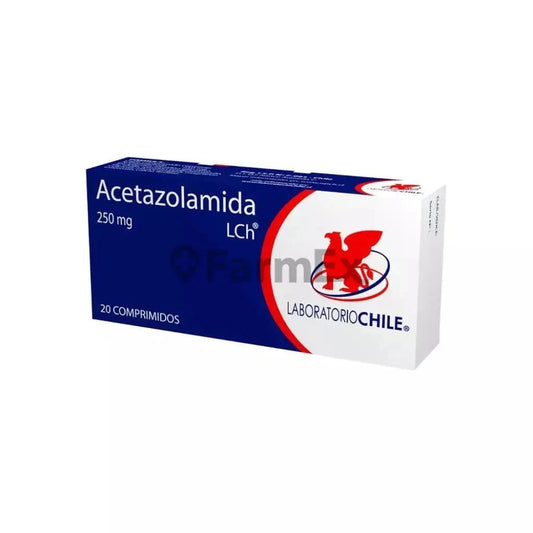 Acetazolamida 250 mg x 20 comprimidos Farmex-MiaHealth-Persistente