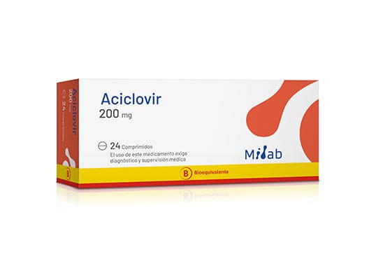 Aciclovir 200 mg x 24 comprimidos MINTLAB