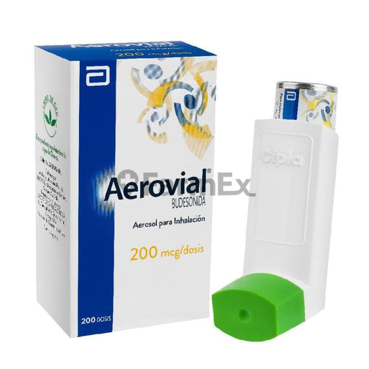 Aerovial Budesonida 200 mcg Inhalador Bucal x 200 Dosis susc-1 de 2 meses Farmex-Suscripciones-Persistente