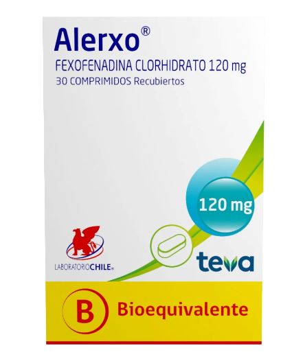 Alerxo 120 mg x 30 Comprimidos Recubiertos LAB. CHILE