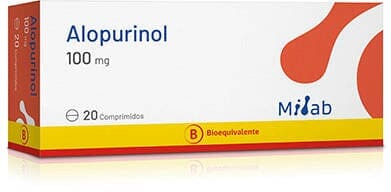Alopurinol 100 mg x 20 comprimidos Farmex-Pluxee-Persistente