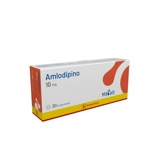 Amlodipino 10 mg x 30 comprimidos Mintlab