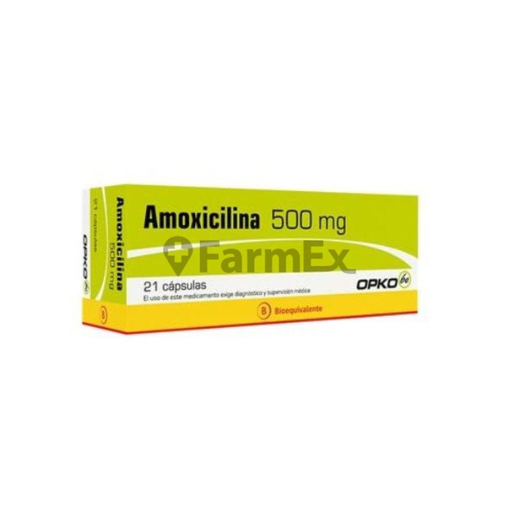 Amoxicilina 500 mg x 21 cápsulas.