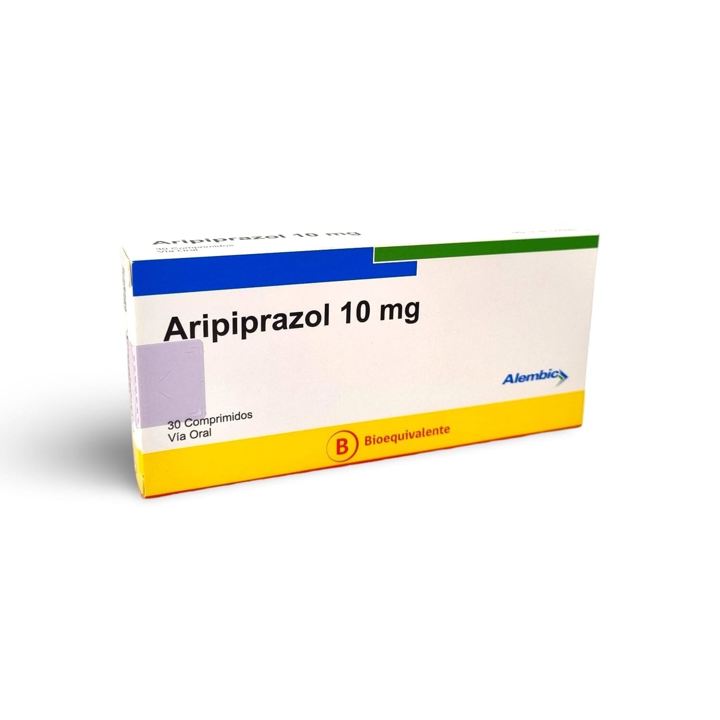 Aripiprazol 10 mg x 30 comprimidos.