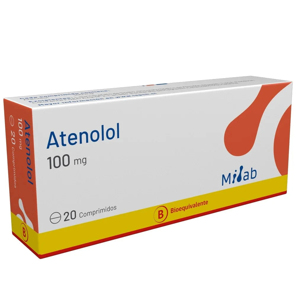 Atenolol 100 mg x 20 comprimidos MINTLAB