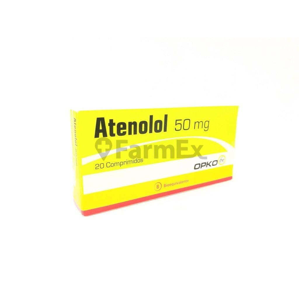 Atenolol 50 mg x 20 comprimidos susc-1 de 6 meses Farmex-Suscripciones-Persistente
