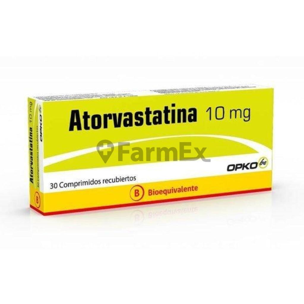 Atorvastatina 10 mg x 30 comprimidos.