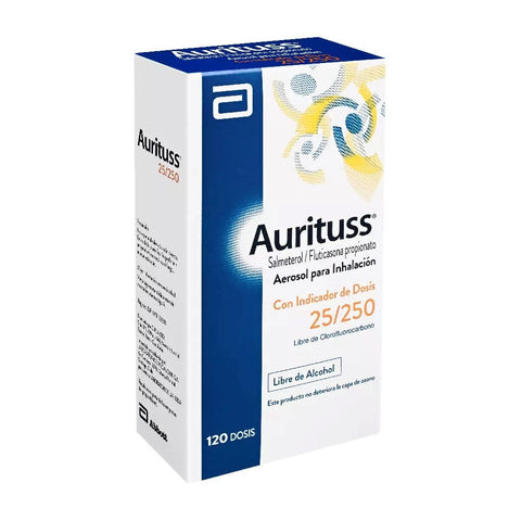 Aurituss LA 25/250 inhalador x 120 dosis