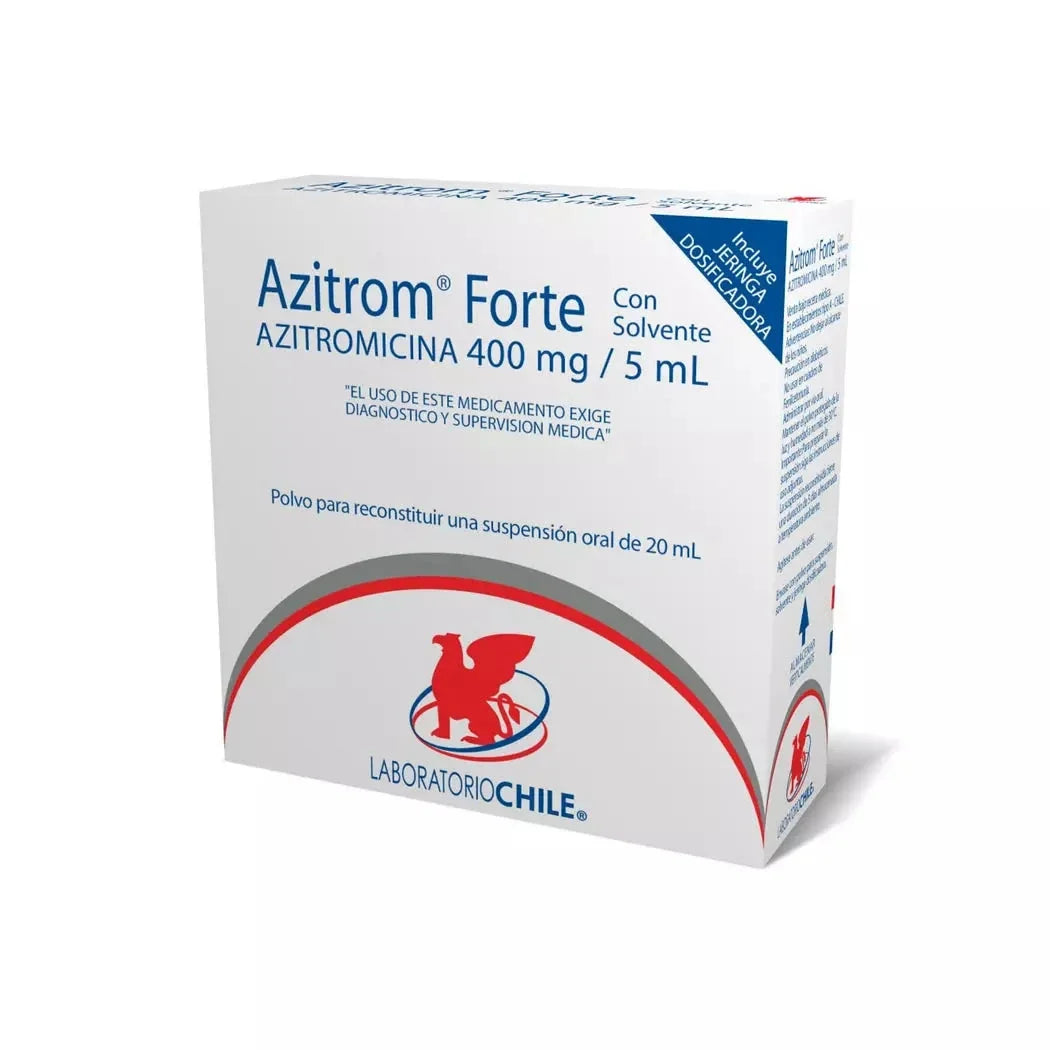 Azitrom Forte 400 mg / 5 mL Polvo para Suspensión Oral x 20 mL.