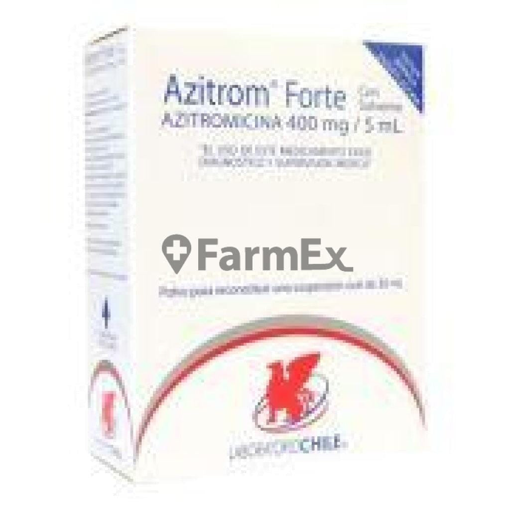 Azitrom Forte 400 mg / 5 mL Polvo para Suspensión Oral x 20 mL Farmex-Fonasa-Persistente
