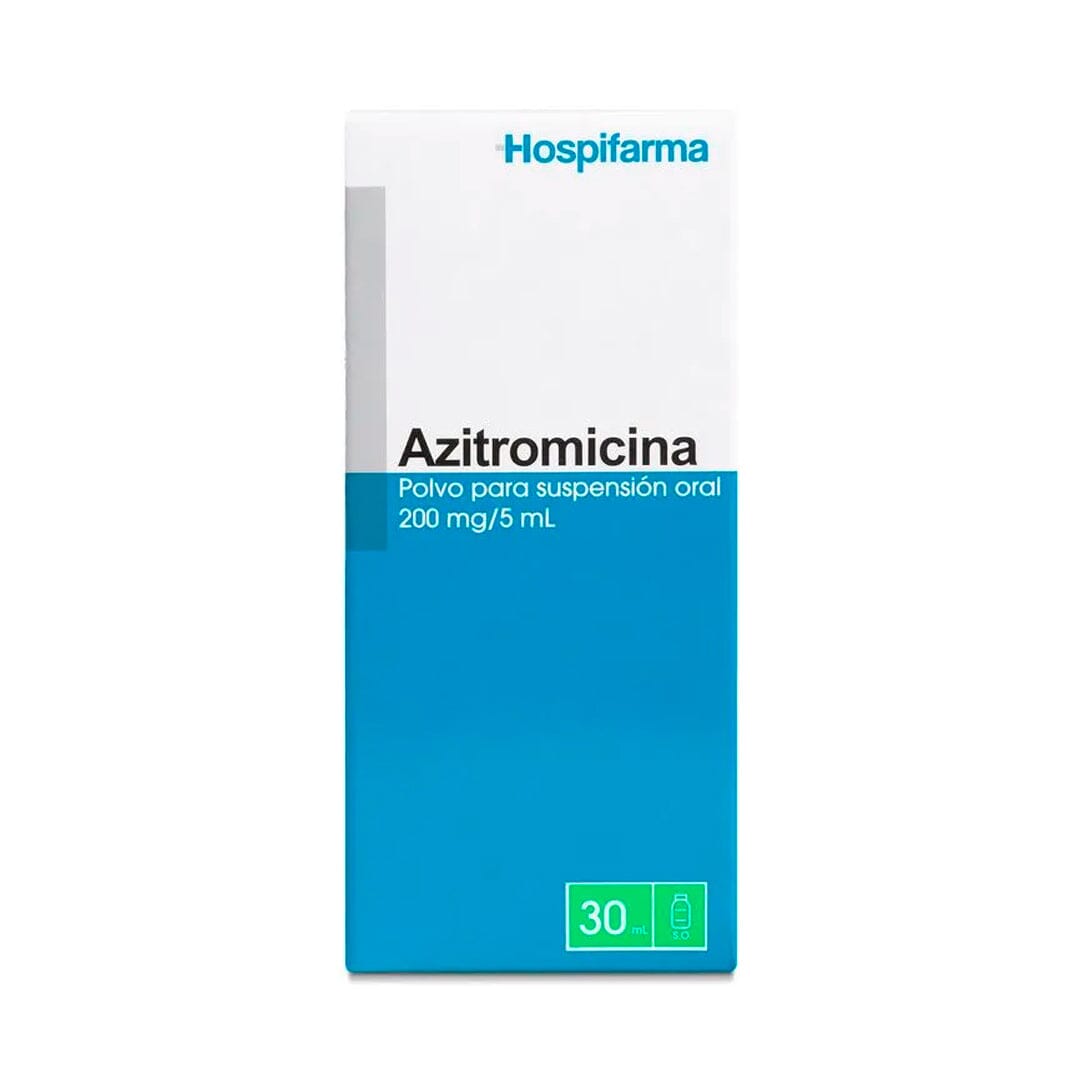 Azitromicina 200mg/5ml solucion oral 30ml Hospifarma