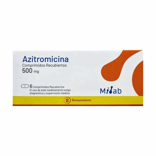 Azitromicina 500 mg x 6 comprimidos Mintlab