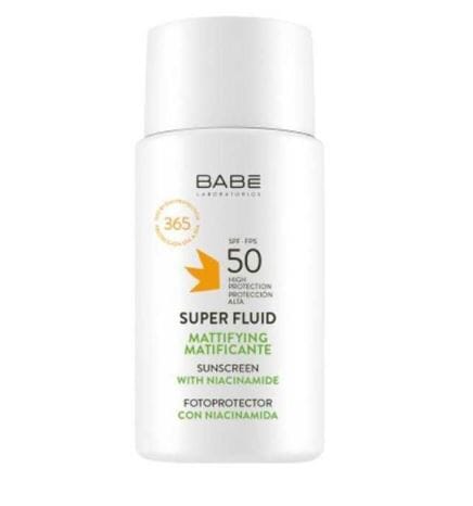 Babe Super Fluid Matificante Protector Solar con Vitamina B3 FPS50 50ml BABE