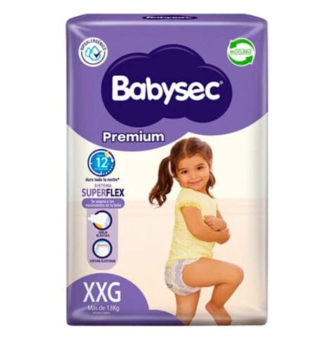Babysec premium XXG x 14 pañales Softys