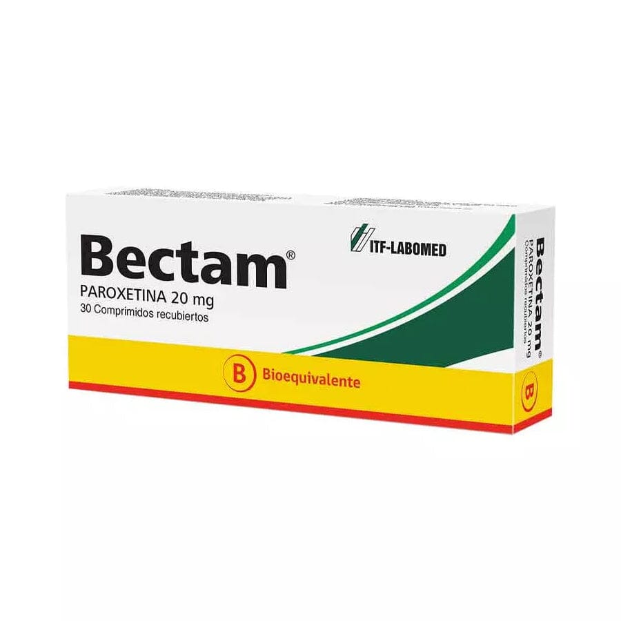 Bectam (PAROXETINA) 20 mg x 60 comp "Ley Cenabast".