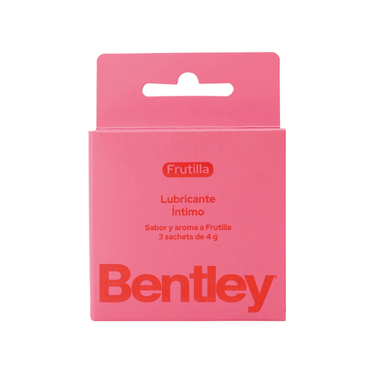 Bentley Gel Lubricante Intimo Sabor y Aroma Frutilla Sachet 4G 3 (Prater) Prater