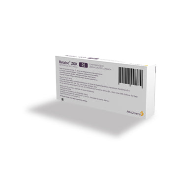 Betaloc Zok 25 mg x 30 comprimidos Farmex-Pluxee-Persistente