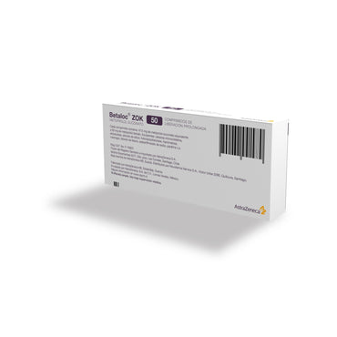 Betaloc Zok 50 mg x 30 comprimidos "Ley Cenabast" Farmex-VidaTres-Persistente