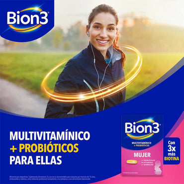Bion 3 "Mujer" x 30 comprimidos Farmex-Pluxee-Persistente