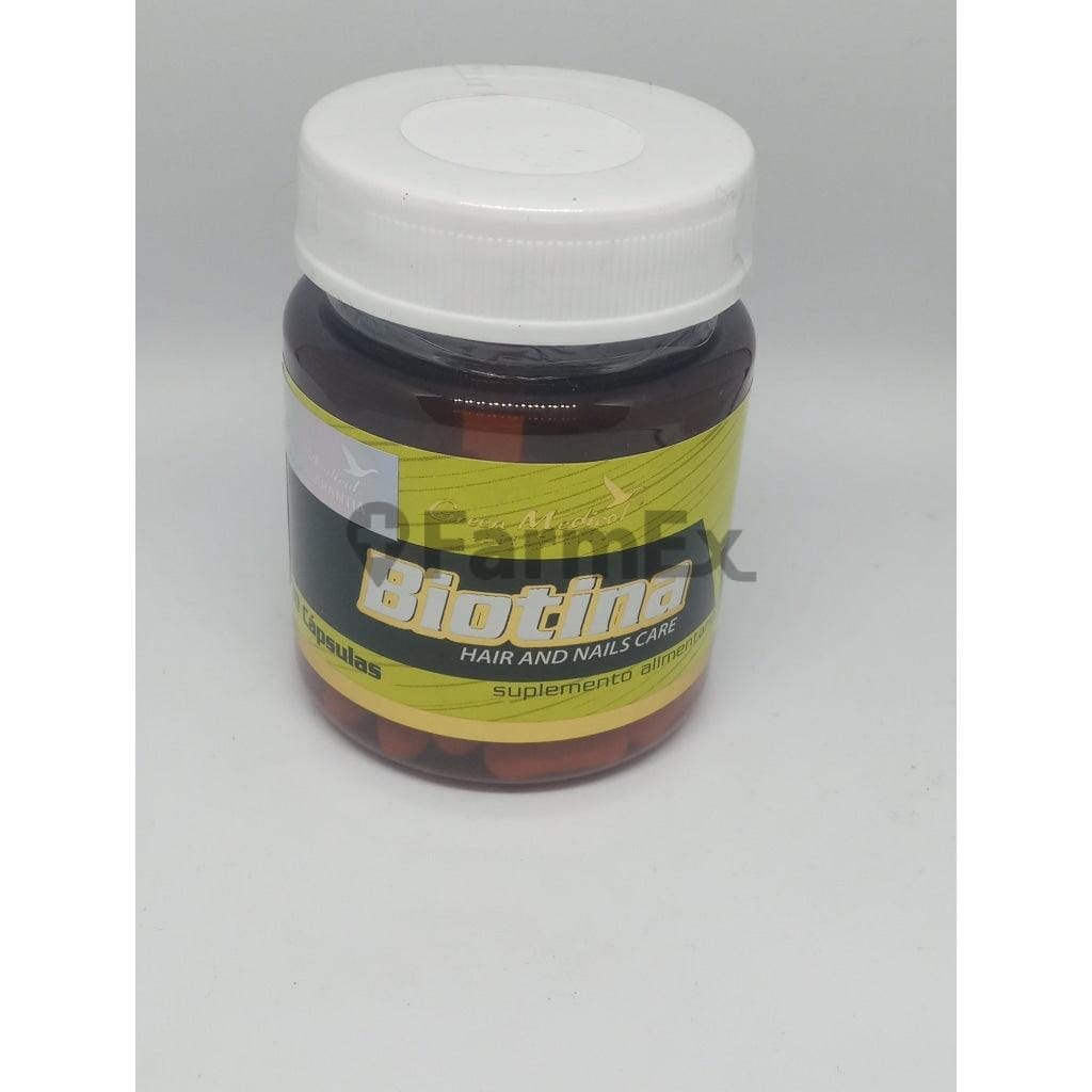 Biotina x 30 cápsulas Farmex-Fonasa-Persistente