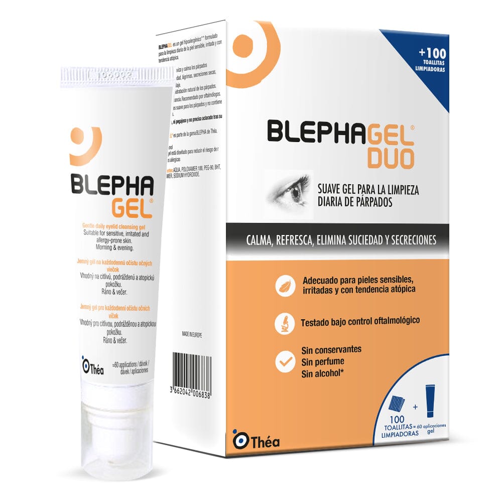 Blephagel Duo Tubo x 30 g / 100 toallitas limpiadoras LAB. THEA