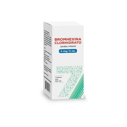 Bromhexina Jarabe Infantil 4 mg / 5 mL x 100 mL.