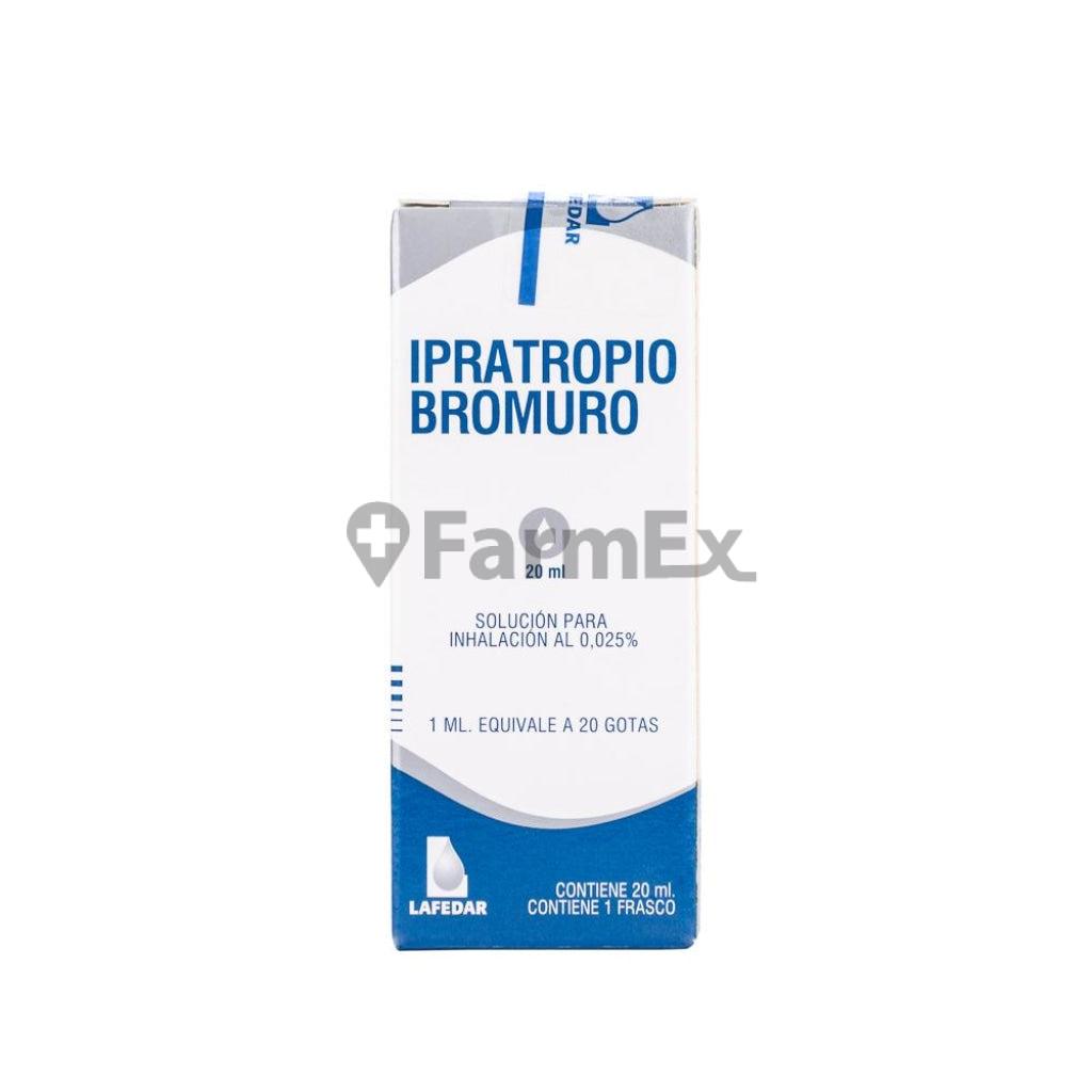 Bromuro de Ipratropio Solución para Inhalacion 0,025 % x 20 mL.