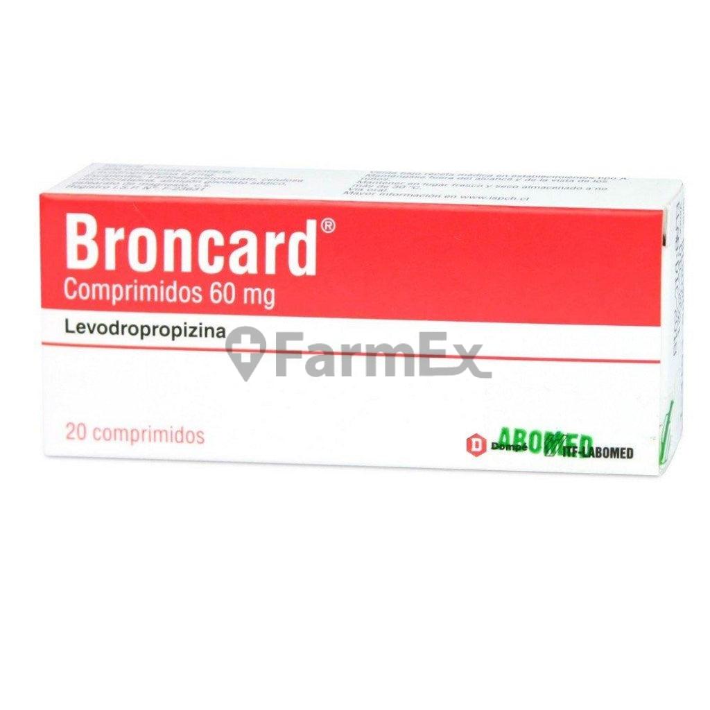 Broncard 60 mg x 20 comprimidos.