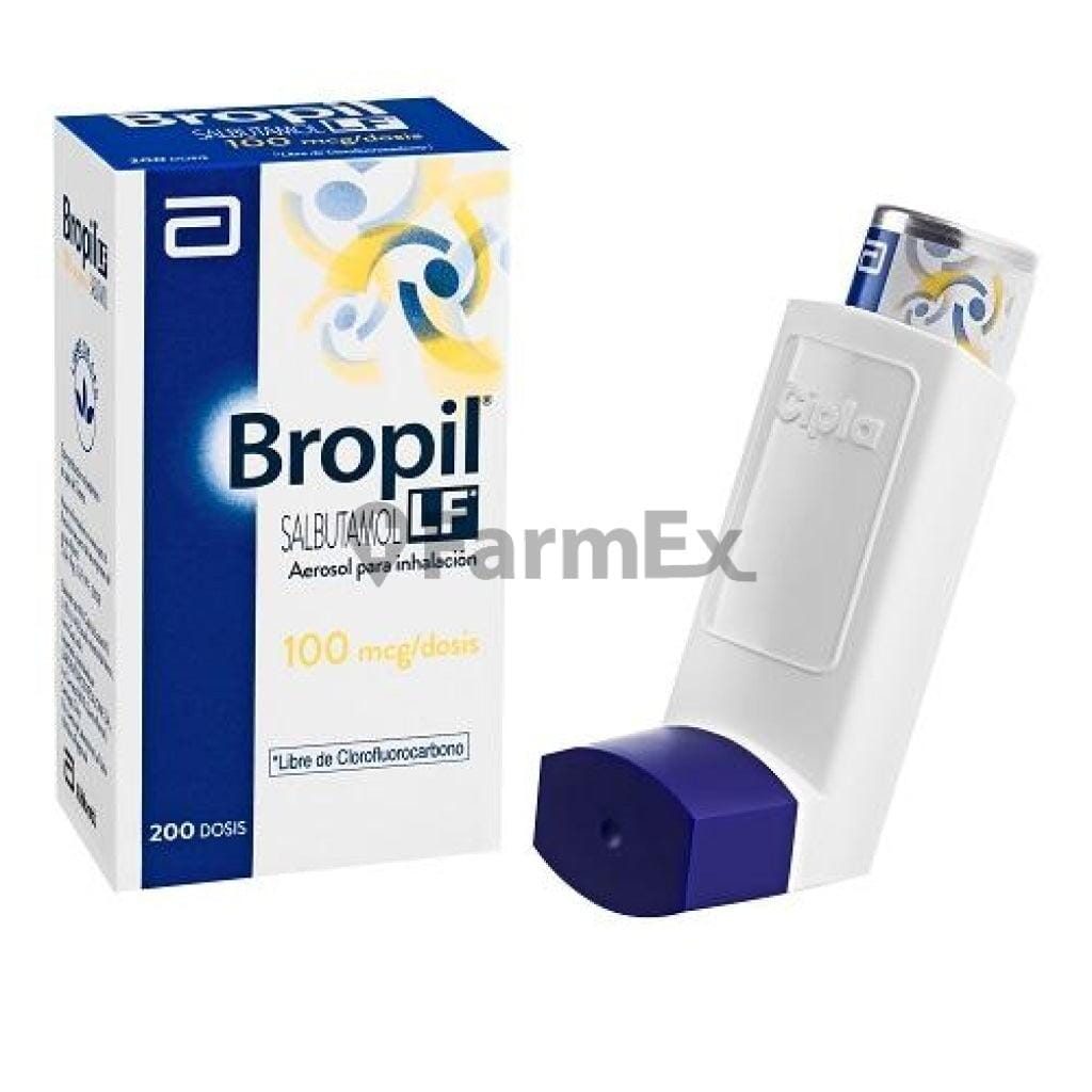 Bropil LF Inhalador 100 mcg / dosis x 200 dosis Farmex-Pluxee-Persistente