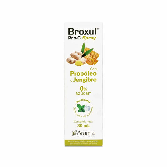 Broxul Spray Jengibre Sabor Miel + vit c 30ml - Arama Arama