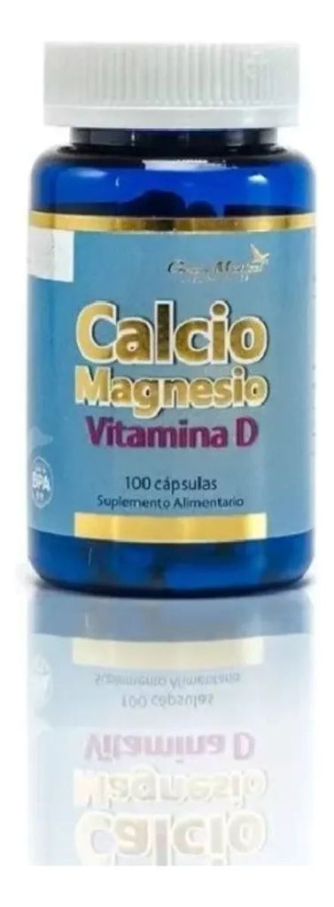 Calcio Magnesio con Vitamina D x 100 cápsulas GREEN MEDICAL