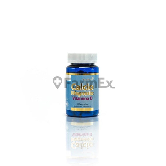 Calcio Magnesio con Vitamina D x 60 cápsulas Farmex-BanMedica-Persistente