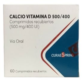Calcio vitamina D 500/400 "Ley cenabast" CuraeSpring