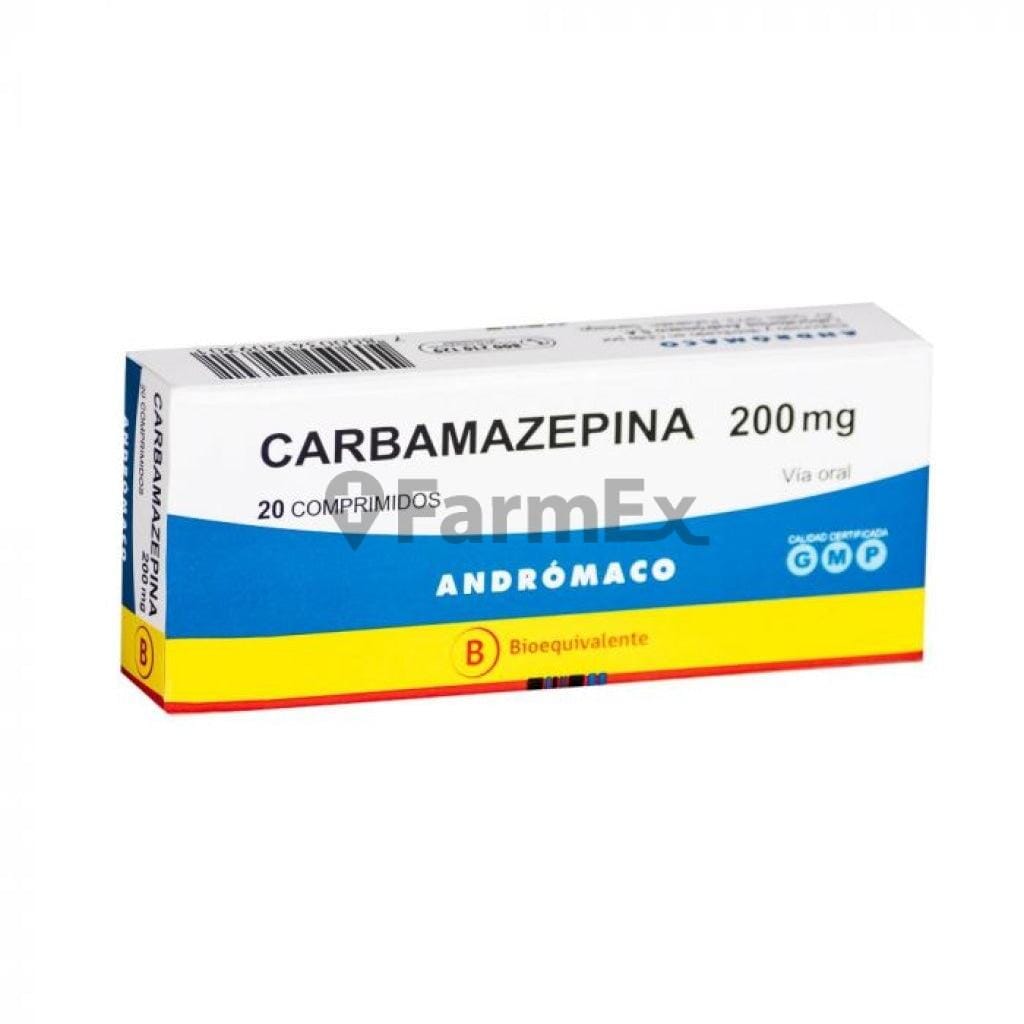 Carbamazepina 200 mg x 20 comprimidos susc-1 de 2 meses Farmex-Suscripciones-Persistente