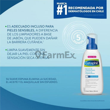 Cetaphil Espuma Limpiadora "Piel Sensible" x 236 mL Farmex-BanMedica-Persistente