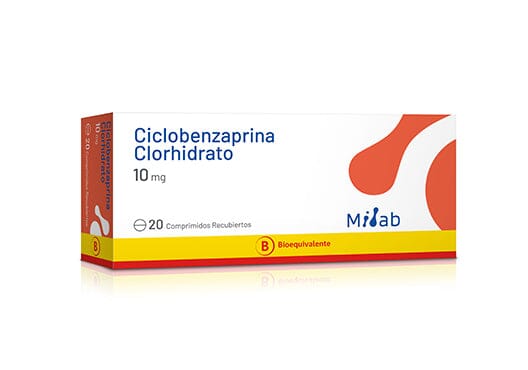 Ciclobenzaprina 10 mg x 20 comprimidos MINTLAB