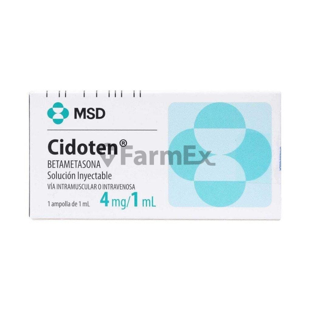 Cidoten Ampollas x 4 mg / 1 mL x 1 ampolla Farmex-Fonasa-Persistente