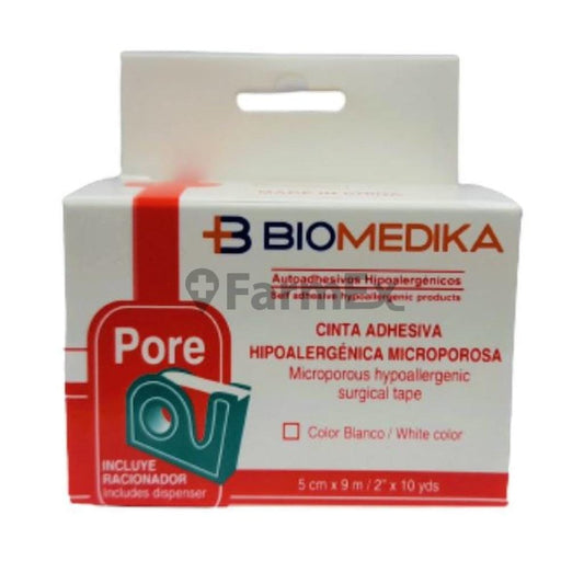 Cinta Adhesiva Hipoalergenica Microporosa 5 cm x 9 m Farmex-VidaTres-Persistente