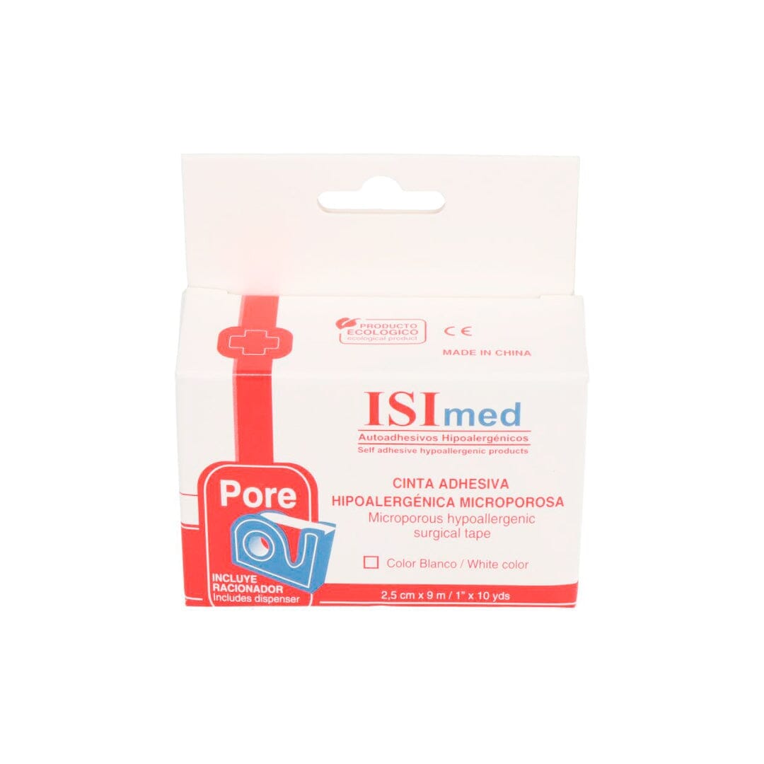 CINTA PAPEL PORE ISIMED 2.5 CM- 9 METROS BLANCO. Farmex-Fonasa