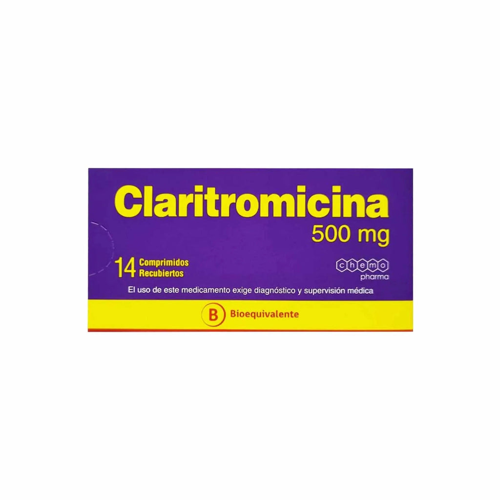 Claritromicina 500 mg x 14 comprimidos